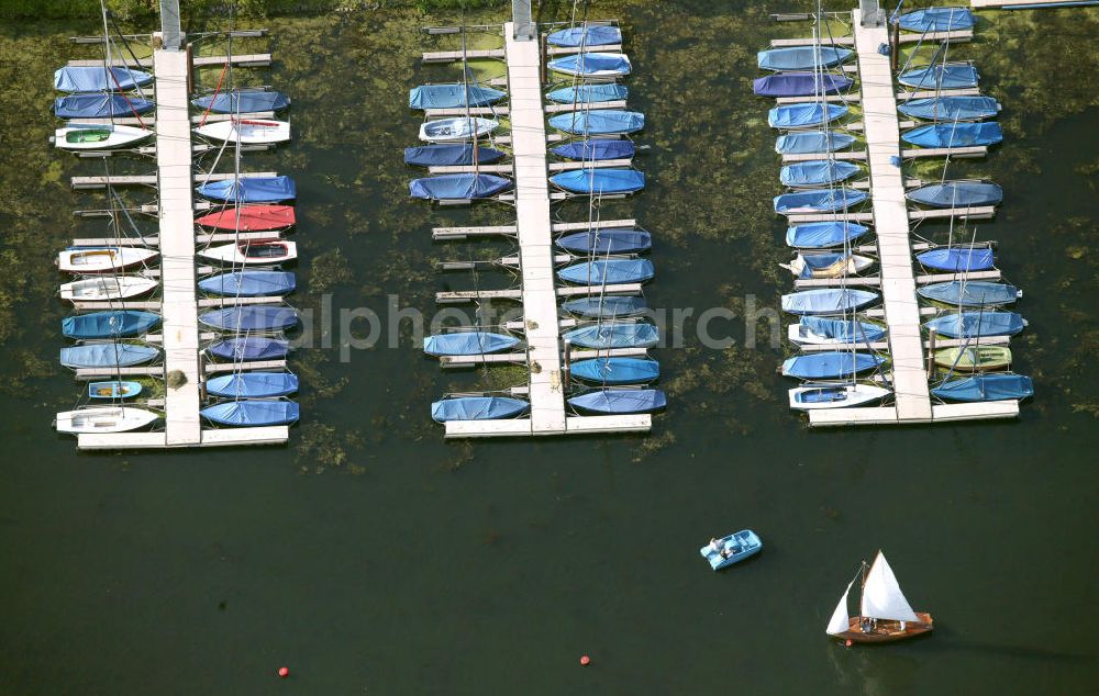 Aerial image Witten - Anlegestelle Heveney Witten / landing stage Heveney.