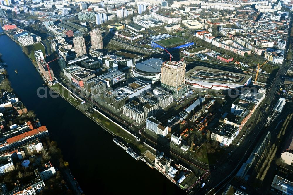 Aerial Image Berlin City View Anschutz Areal On The River Bank Of Spree River In The