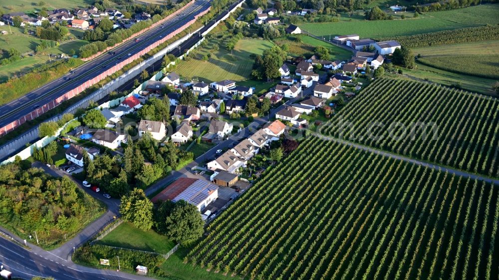 Königswinter from above - View of the village of Bellinghauserhohn in the state North Rhine-Westphalia, Germany