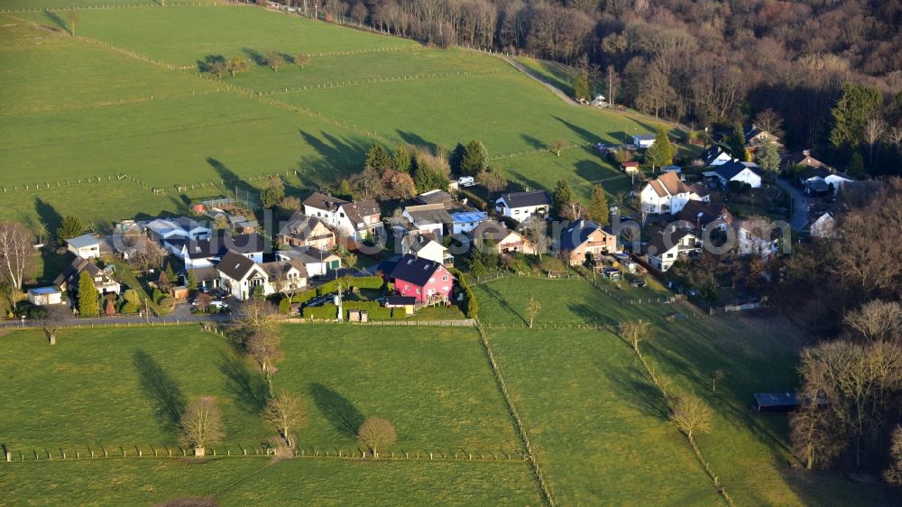 Königswinter from the bird's eye view: View of the village of Thelenbitze in the state North Rhine-Westphalia, Germany