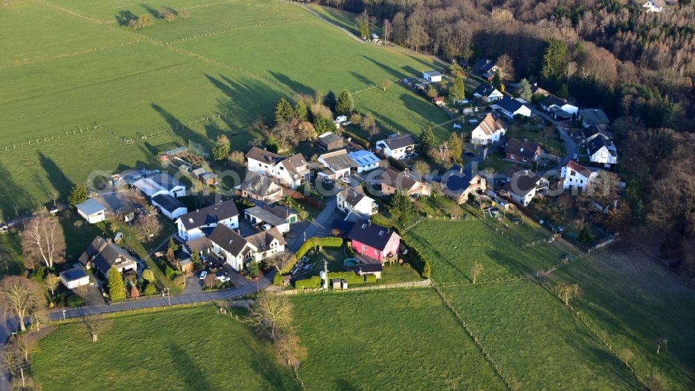 Aerial image Königswinter - View of the village of Thelenbitze in the state North Rhine-Westphalia, Germany