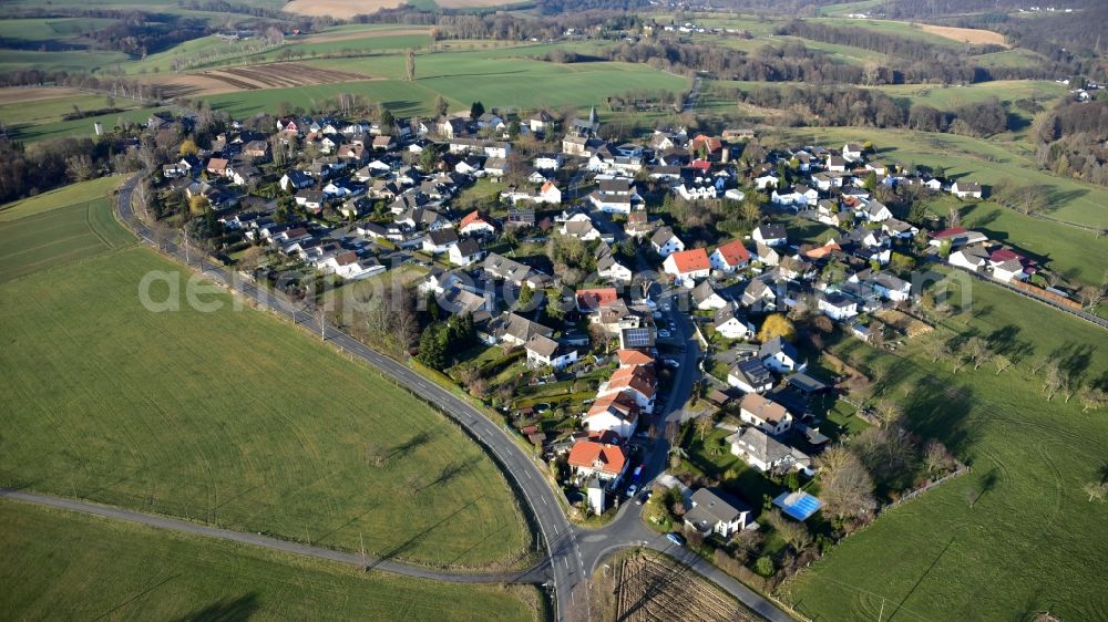 Hennef (Sieg) from above - View of the village of Westerhausen in the state North Rhine-Westphalia, Germany