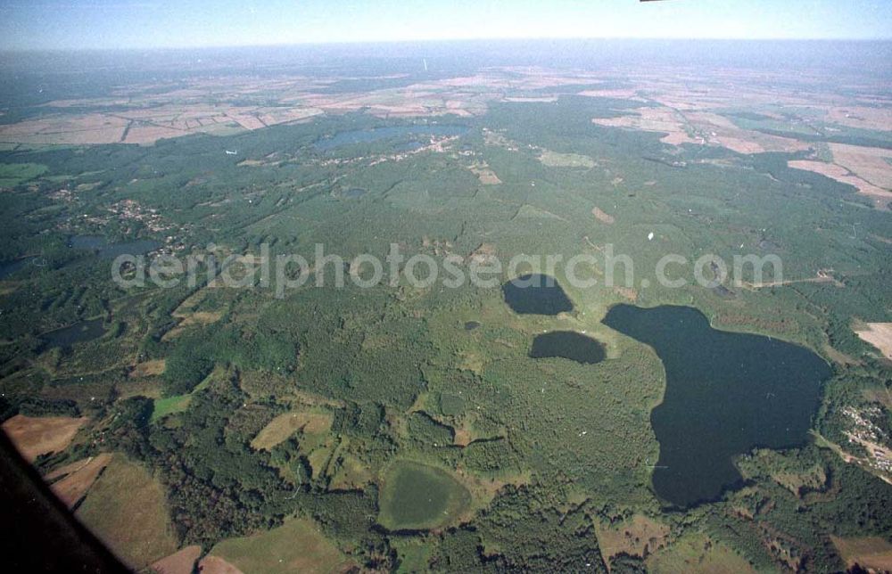 Aerial image Buckow / Märkische Schweiz - Ansicht der Märkischen Schweiz um Buckow / Brandenburg aus 5000 ft Höhe aus einer C172 25.09.1997