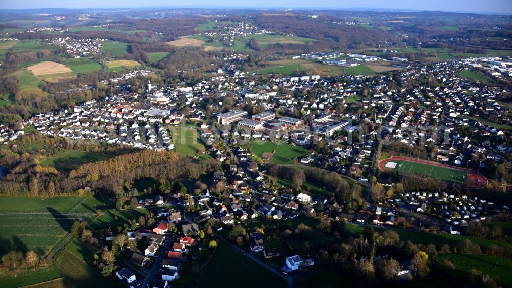 Aerial image Königswinter - View from Oberleis in the state North Rhine-Westphalia, Germany