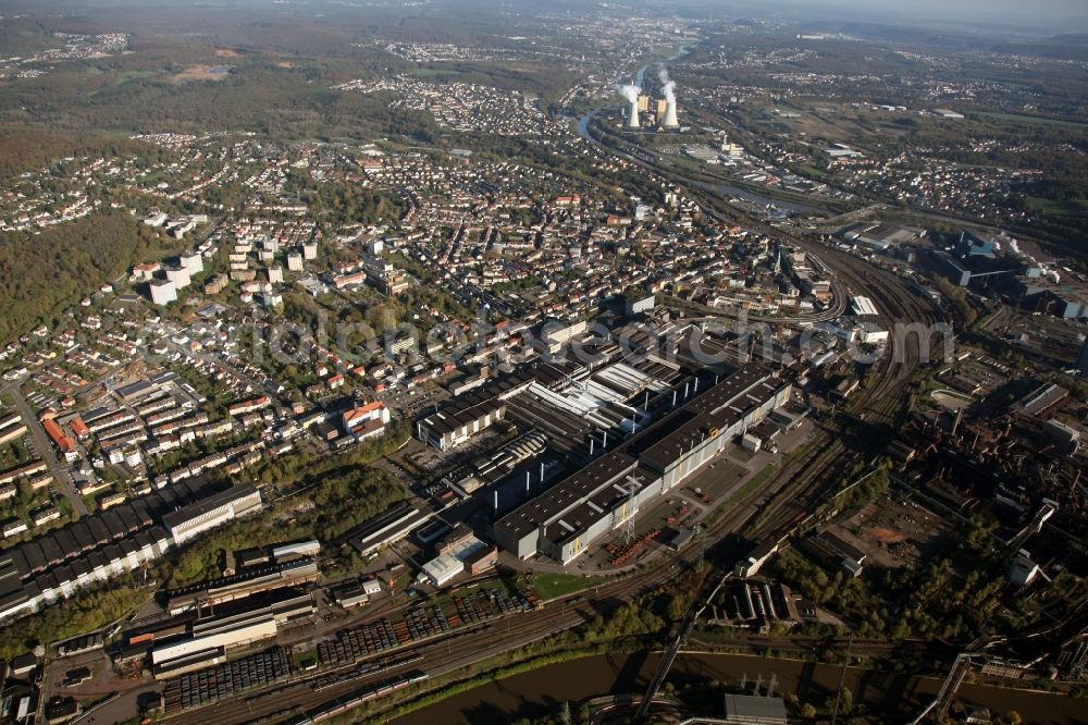 Völklingen from the bird's eye view: View of the Saar Stahl AG in Völklingen in Saarland