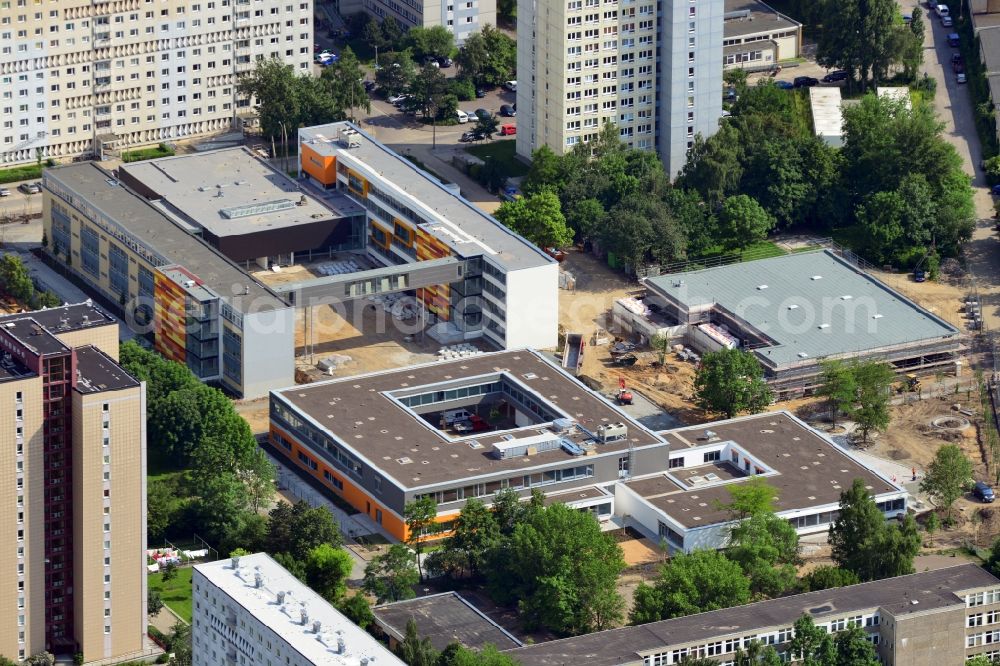 Leipzig from the bird's eye view: View of the Anton Philipp Reclam School in Leipzig in the state of Saxony