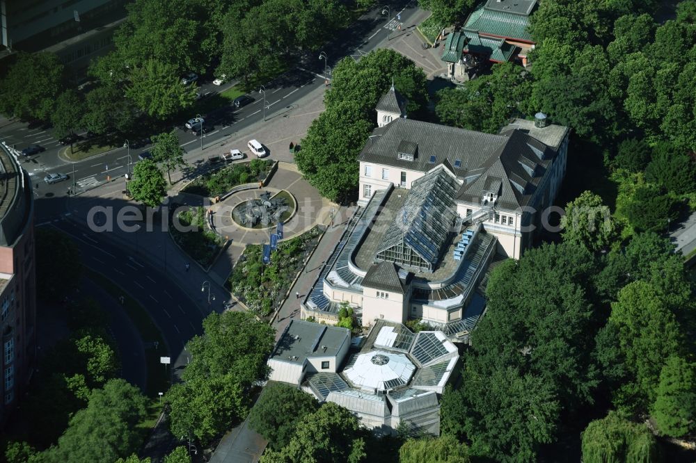 Berlin from the bird's eye view: Aquarium at the Budapest street on zoo grounds of the Zoological Garden in Berlin