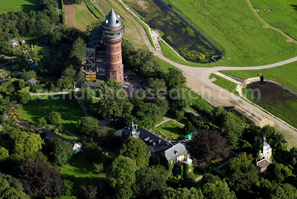 Aerial image Mühlheim Ruhr - Aquariusturm in Mülheim an der Ruhr in North Rhine-Westphalia