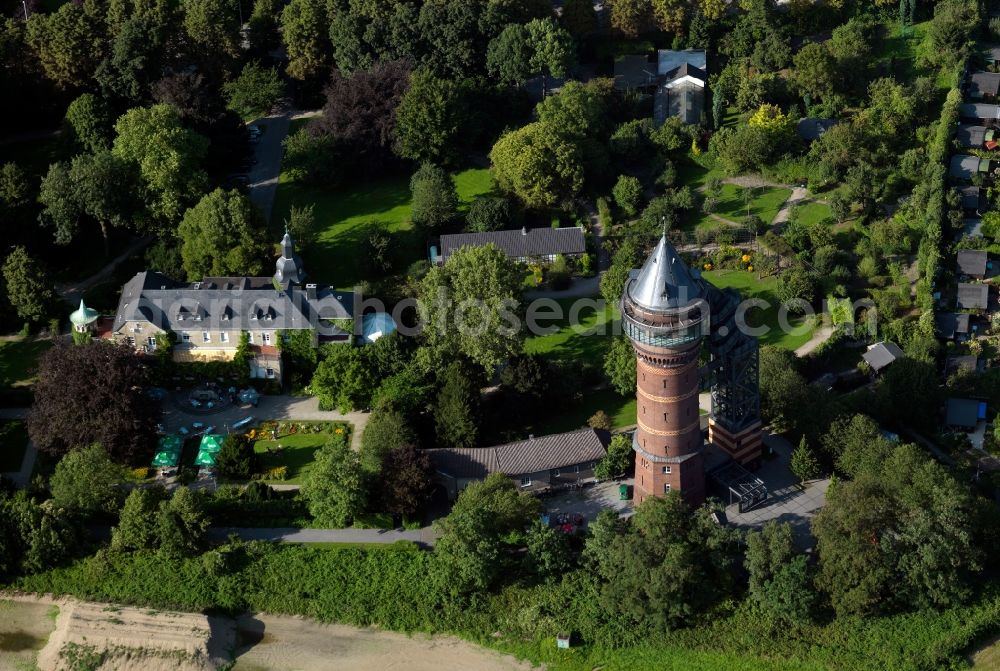 Aerial photograph Mühlheim Ruhr - Aquariusturm in Mülheim an der Ruhr in North Rhine-Westphalia