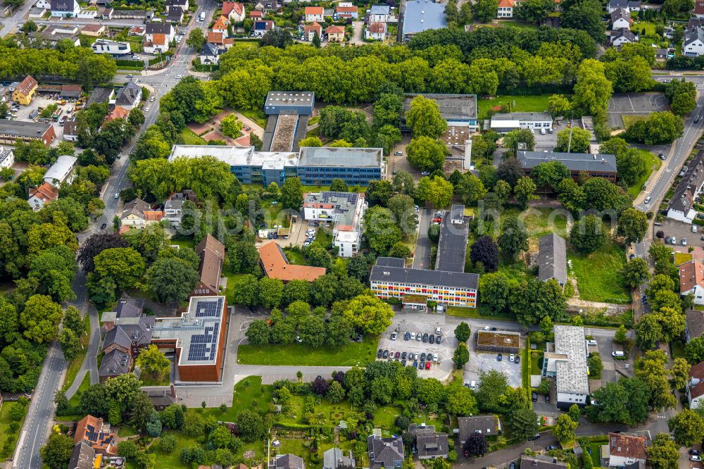 Aerial photograph Soest - Functional building of the archive building des Kreisarchiv Soest on Niederbergheimer Strasse in Soest in the state North Rhine-Westphalia, Germany