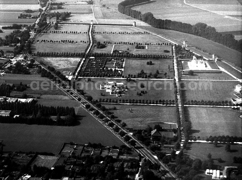 Aerial photograph Xanten - Historical attraction of the ensemble of the Archaeologischer Park in Xanten in the state North Rhine-Westphalia, Germany