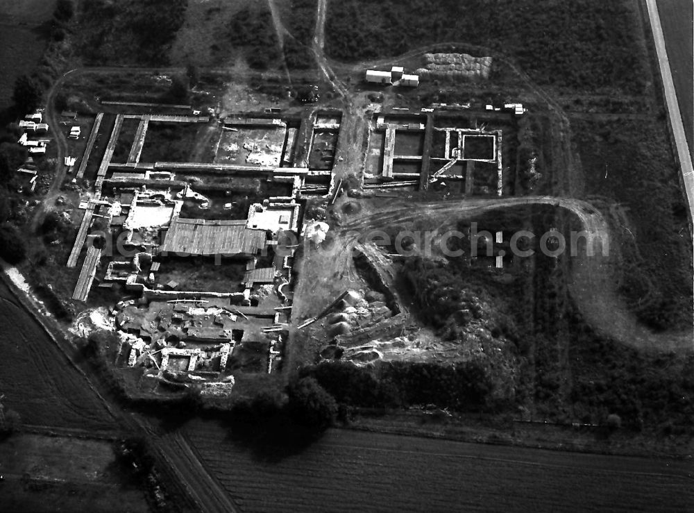 Xanten from the bird's eye view: Historical attraction of the ensemble of the Archaeologischer Park in Xanten in the state North Rhine-Westphalia, Germany