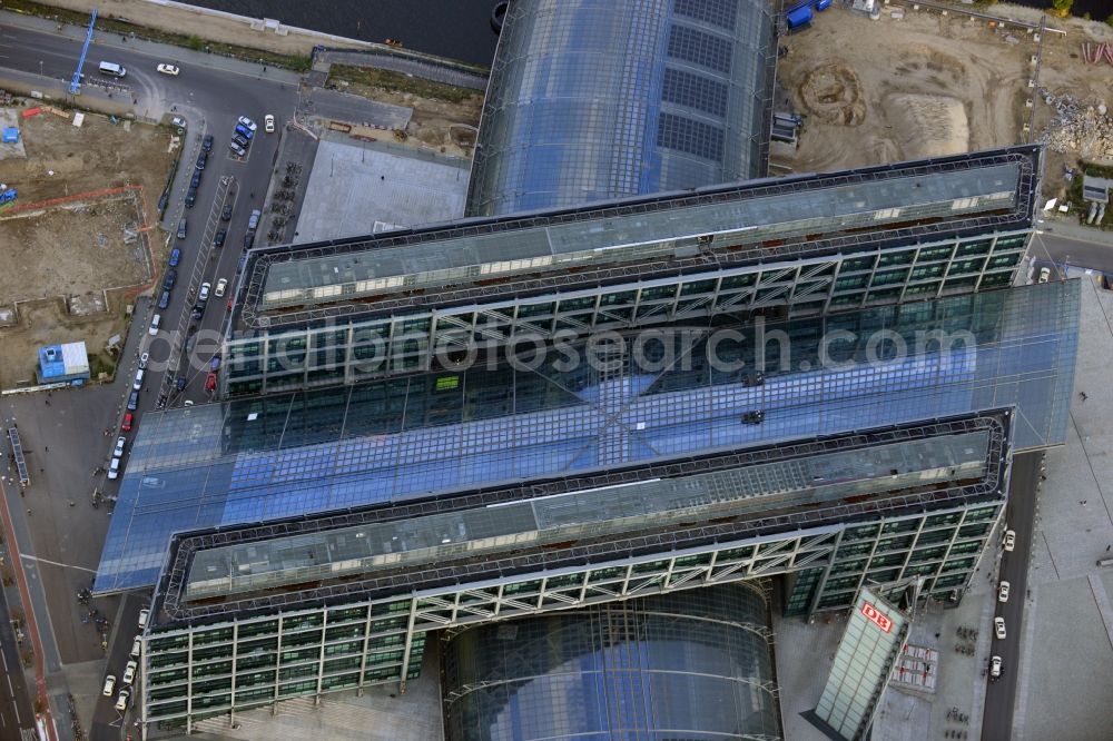 Aerial image Berlin OT Moabit - View of the Berlin Central Station