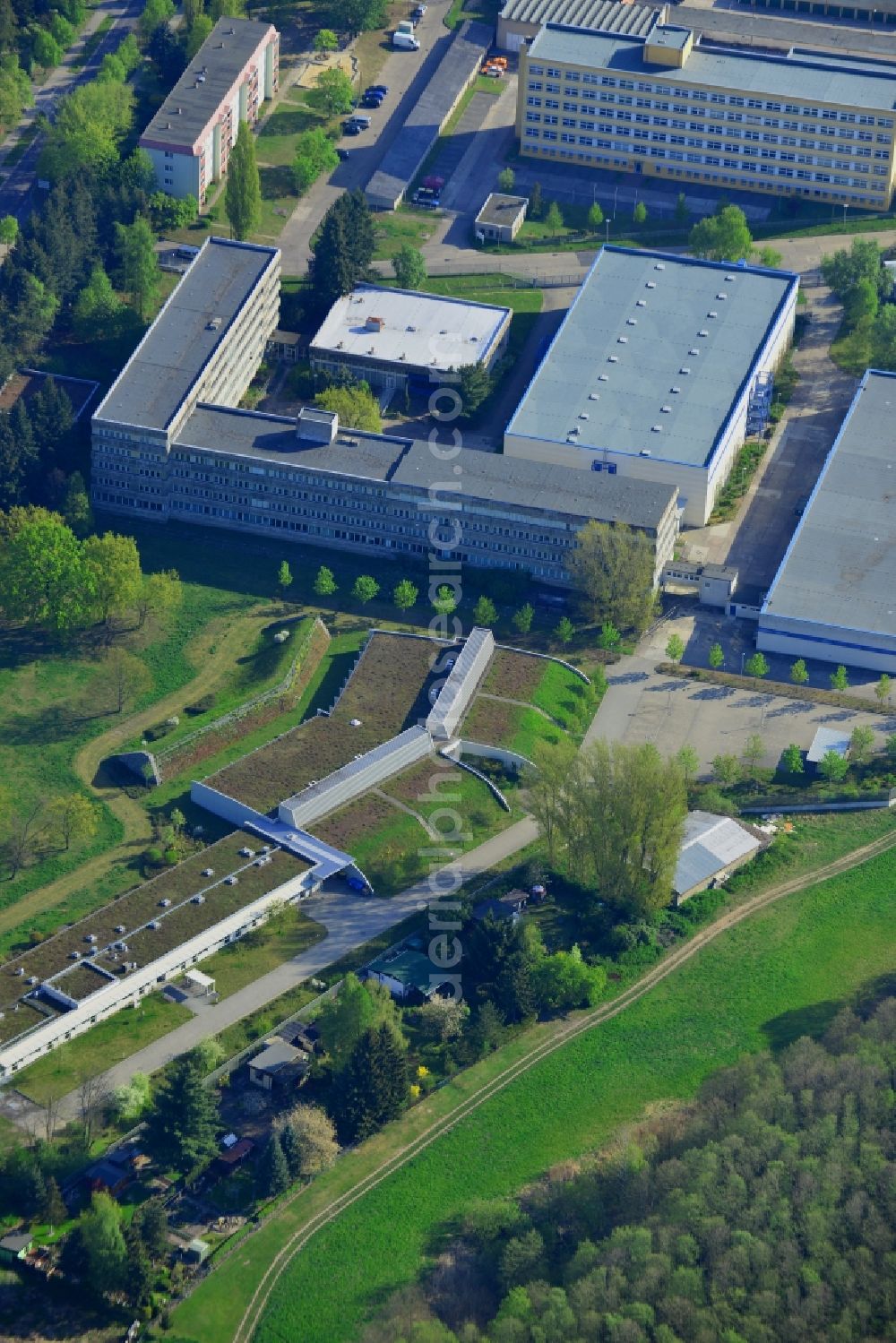 Aerial photograph Hoppegarten - Site of the Federal Archives in Hoppegarten in the state Brandenburg