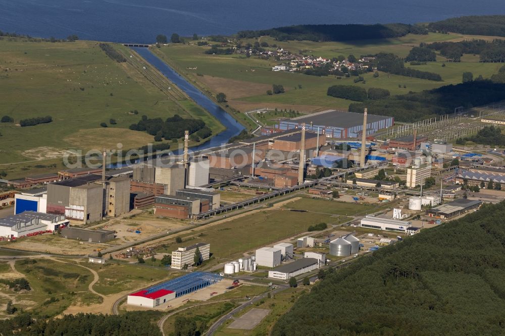 Aerial image Lubmin - Site of the former Greifswald nuclear power station , also known as Lubmin nuclear power station