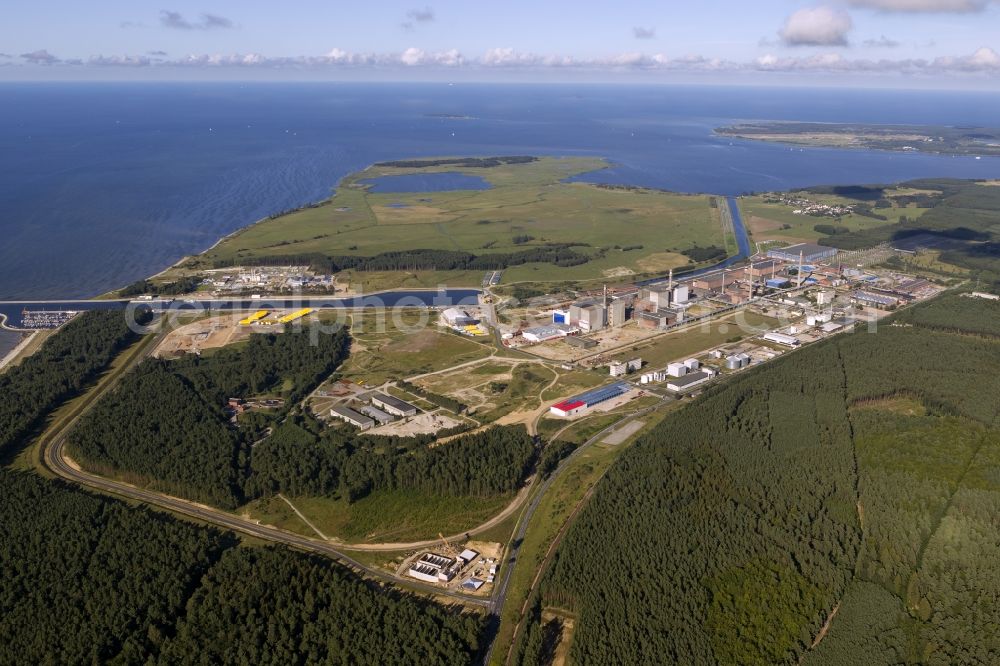 Aerial photograph Lubmin - Site of the former Greifswald nuclear power station , also known as Lubmin nuclear power station