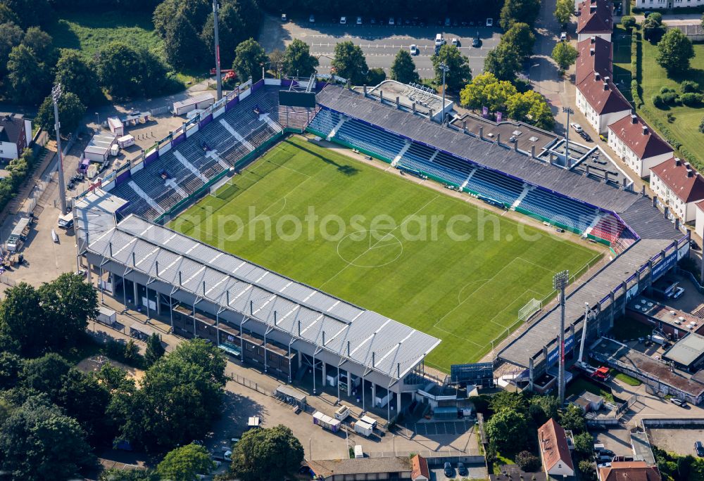 Aerial image Osnabrück - Sports facility grounds of the Arena - stadium on street Scharnhorststrasse in the district Schinkel in Osnabrueck in the state Lower Saxony, Germany