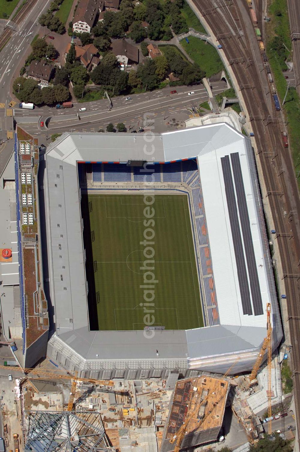 Aerial photograph Basel - Arena - stadium at St. Jakob-Park in Basel, Switzerland