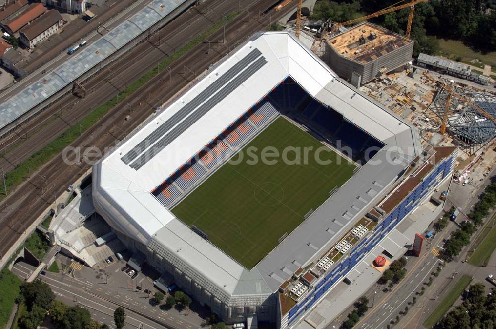 Aerial photograph Basel - Arena - stadium at St. Jakob-Park in Basel, Switzerland