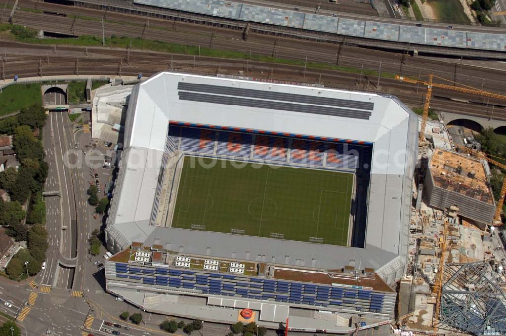 Aerial photograph Basel - Arena - stadium at St. Jakob-Park in Basel, Switzerland