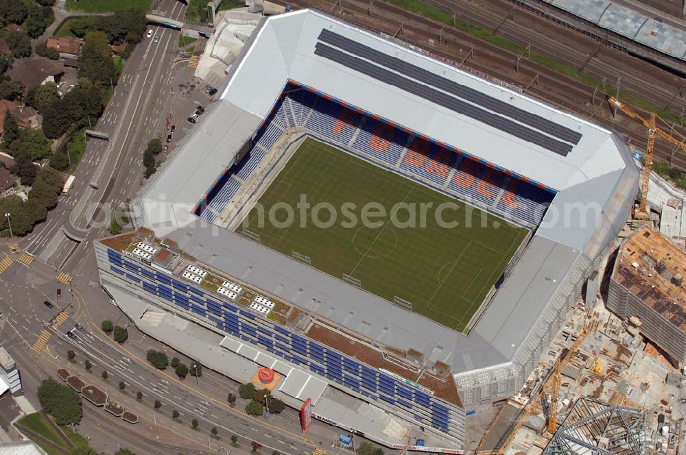 Aerial photograph Basel - Arena - stadium at St. Jakob-Park in Basel, Switzerland