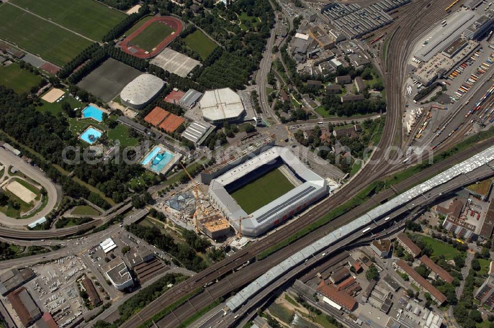 Aerial photograph Basel - Arena - stadium at St. Jakob-Park in Basel, Switzerland