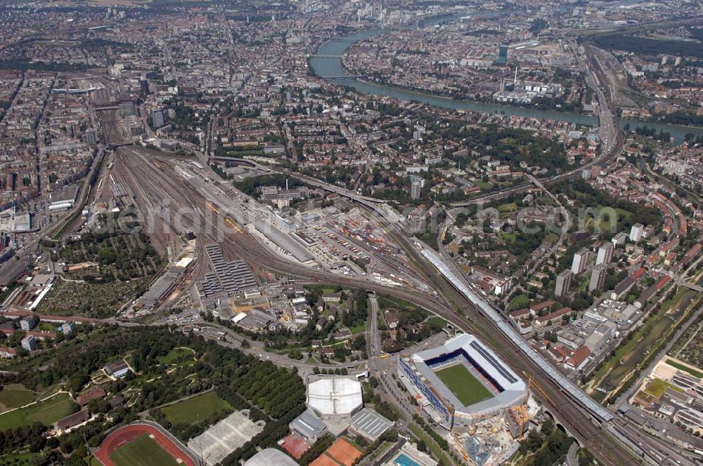 Aerial photograph Basel - Arena - stadium at St. Jakob-Park in Basel, Switzerland