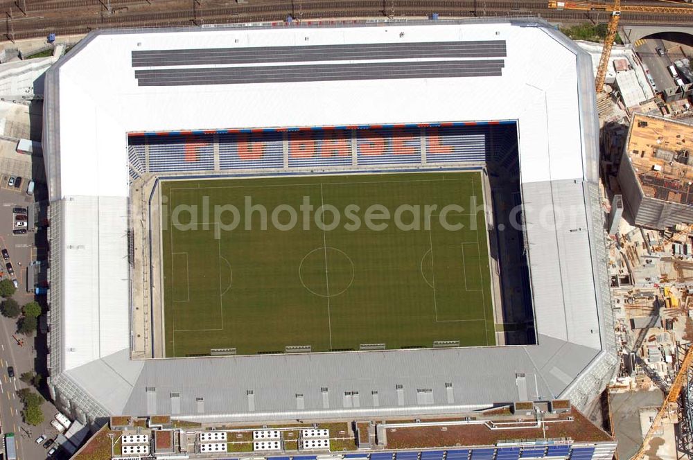 Aerial photograph Basel - Arena - stadium at St. Jakob-Park in Basel, Switzerland