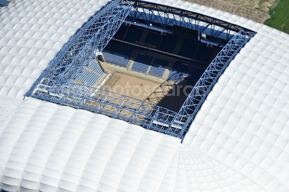 Aerial photograph Poznan - Sports facility grounds of the Arena stadium Stadion Miejski - INEA Stadion in the district Grunwald in Poznan - Posen in Wielkopolskie, Poland