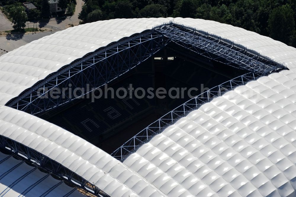 Aerial photograph Poznan - Sports facility grounds of the Arena stadium Stadion Miejski - INEA Stadion in the district Grunwald in Poznan - Posen in Wielkopolskie, Poland