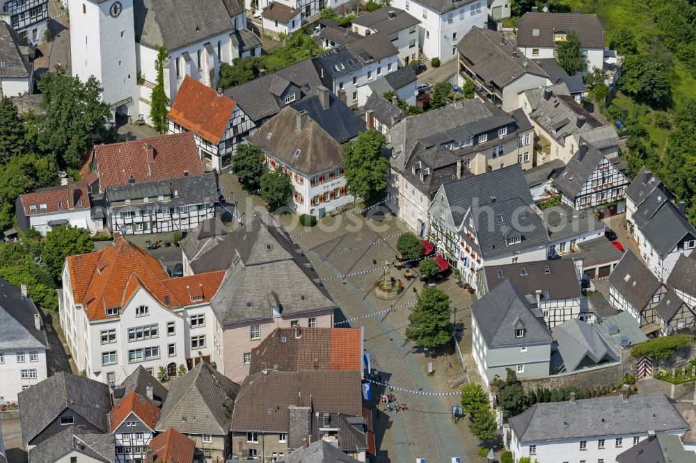 Arnsberg from above - Arnsberg in the Sauerland in North Rhine-Westphalia