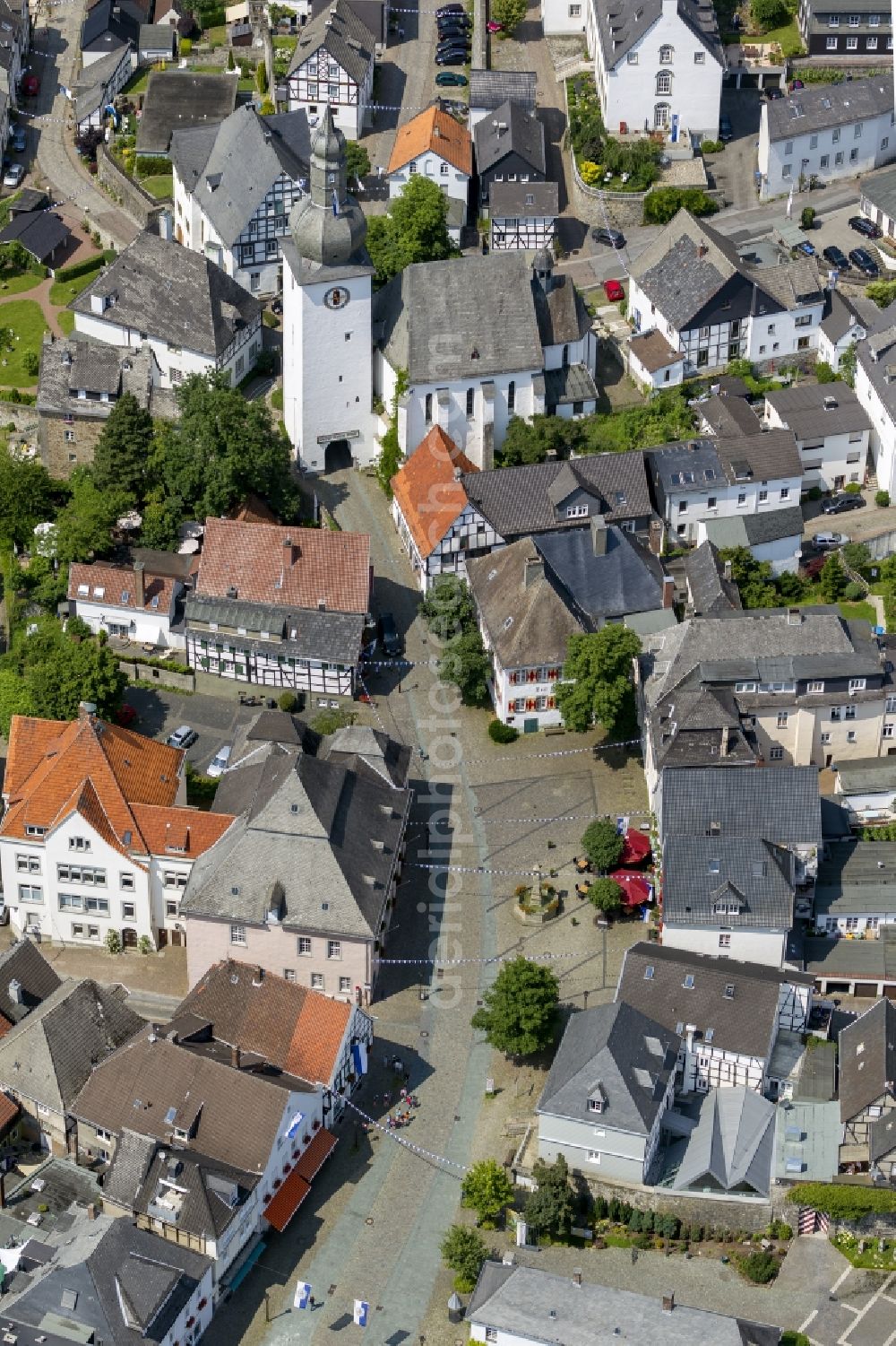 Arnsberg from the bird's eye view: Arnsberg in the Sauerland in North Rhine-Westphalia