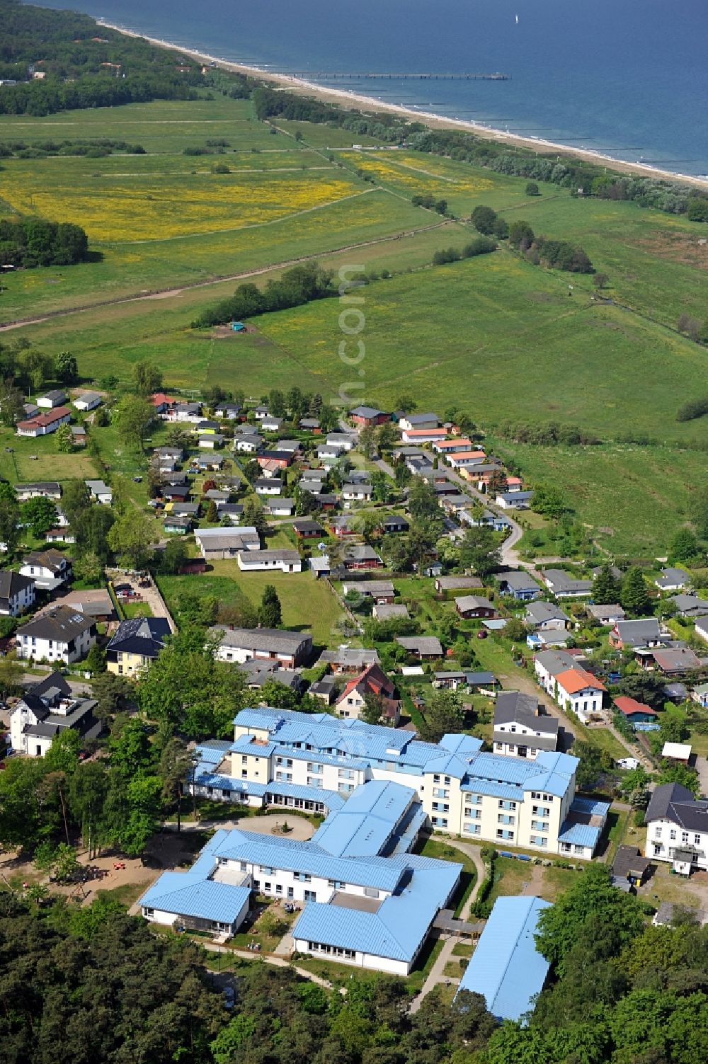 Aerial image Seeheilbad Graal-Müritz - View of the ASB Mother-Child Therapy Center in Graal-Müritz in Mecklenburg Western Pomerania