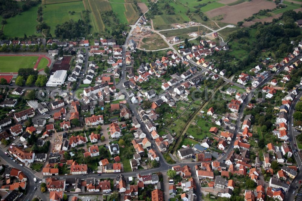 Aschaffenburg from above - District view of Aschaffenburg-Schweinheim in the state of Bavaria