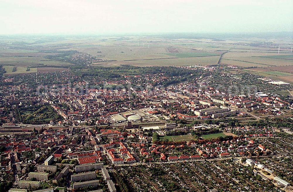 Aschersleben/ Sachsen-Anhalt from above - Aschersleben/ Sachsen-Anhalt Stadtzentrum