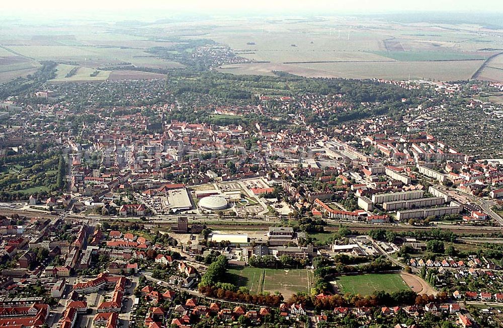 Aschersleben/ Sachsen-Anhalt from the bird's eye view: Aschersleben/ Sachsen-Anhalt Stadtzentrum