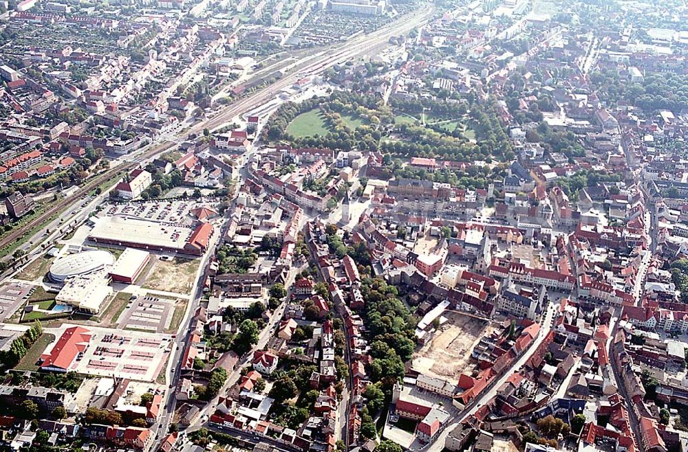 Aerial image Aschersleben/ Sachsen-Anhalt - Aschersleben/ Sachsen-Anhalt Stadtzentrum