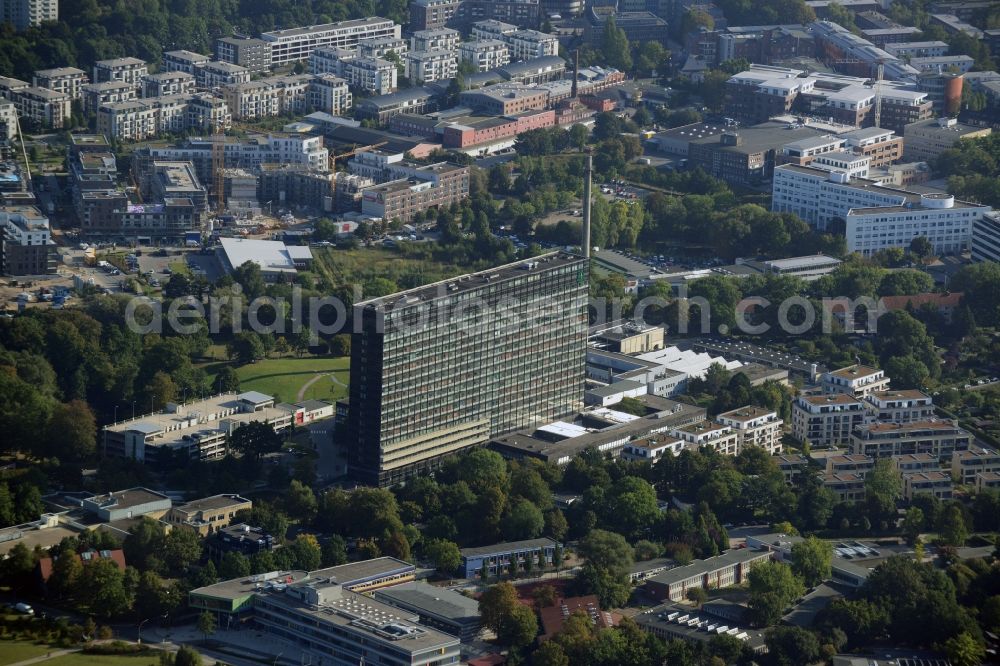 Aerial image Hamburg - Asklepios Klinik Altona at the Paul-Ehrlich-Strasse in the district Othmarschen in Hamburg