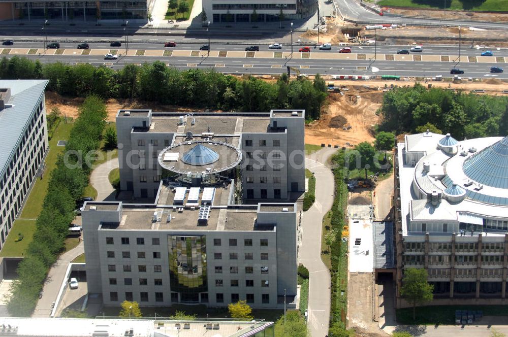 Aerial image Luxemburg - Blick auf das Gebäude der Asset Technology Luxemburg in der Rue Jean Monnet. Kontakt: Tel. +352 26420510