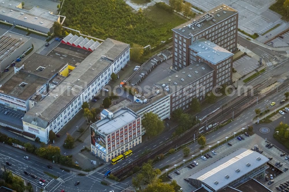 Aerial photograph Essen - View of an asylum accommodation in Essen in the state North Rhine-Westphalia