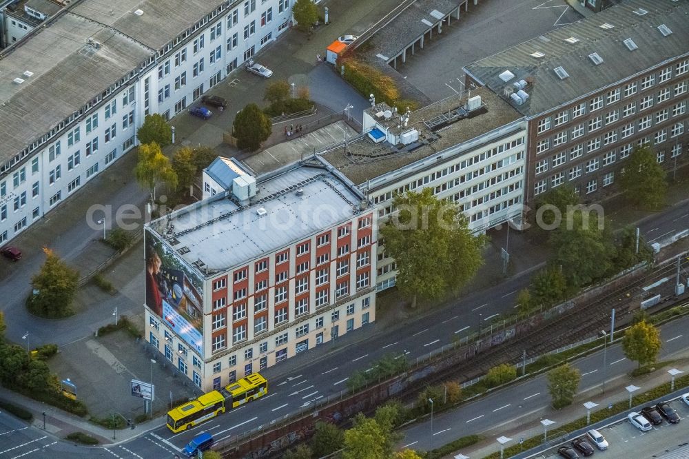 Essen from above - View of an asylum accommodation in Essen in the state North Rhine-Westphalia