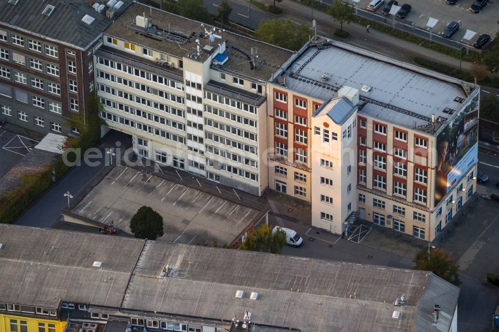 Aerial photograph Essen - View of an asylum accommodation in Essen in the state North Rhine-Westphalia