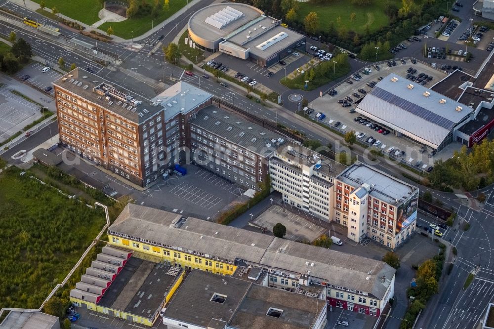 Essen from above - View of an asylum accommodation in Essen in the state North Rhine-Westphalia