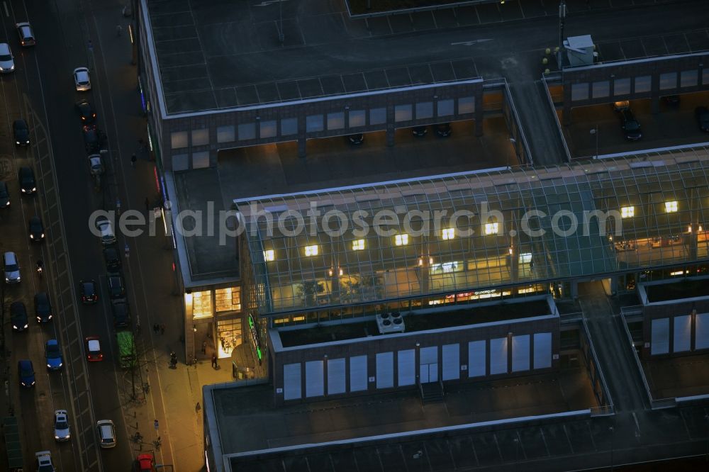 Berlin at night from above - View of shopping center Forum-Köpenick at Berlin - Köpenick