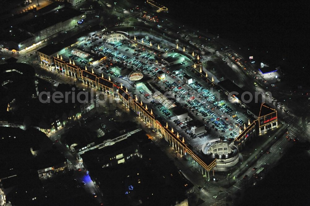 Aerial photograph at night Hamm - Night view from the area of ??Avenue Centre's ECE at the inner city in Hamm