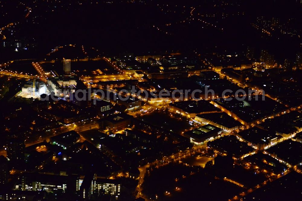 Aerial image at night Potsdam - Night aerial photo of Potsdam in the state Brandenburg