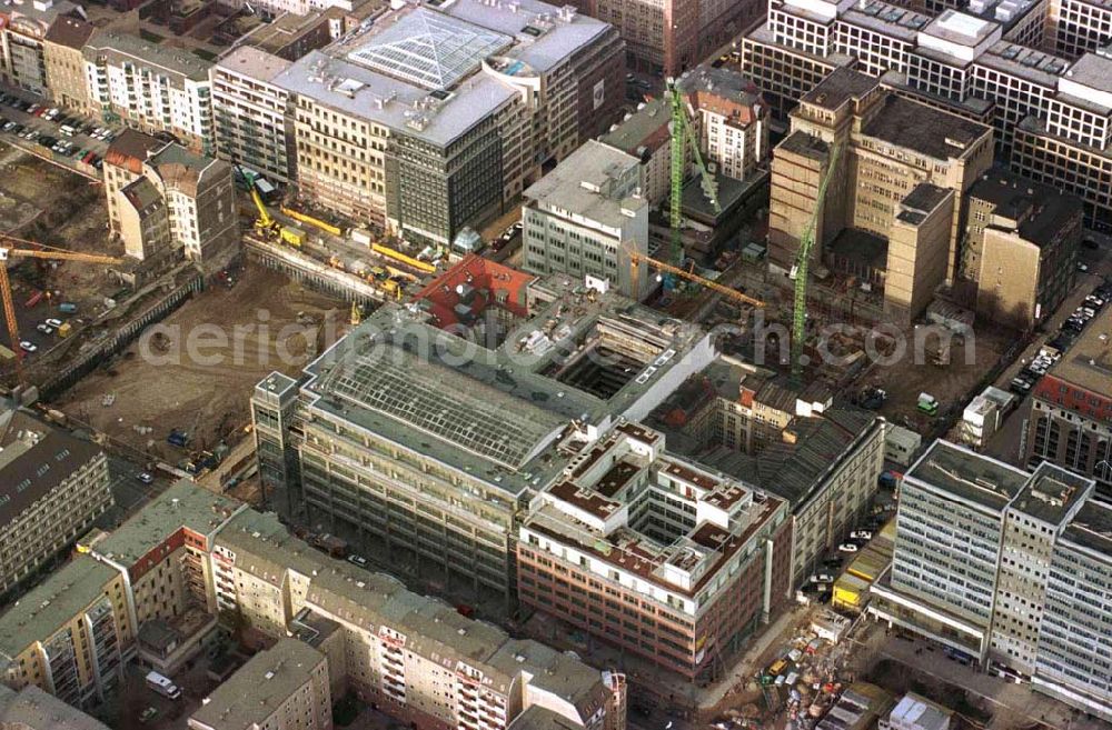 Aerial photograph Berlin - Atrium in der Friedrichstraße