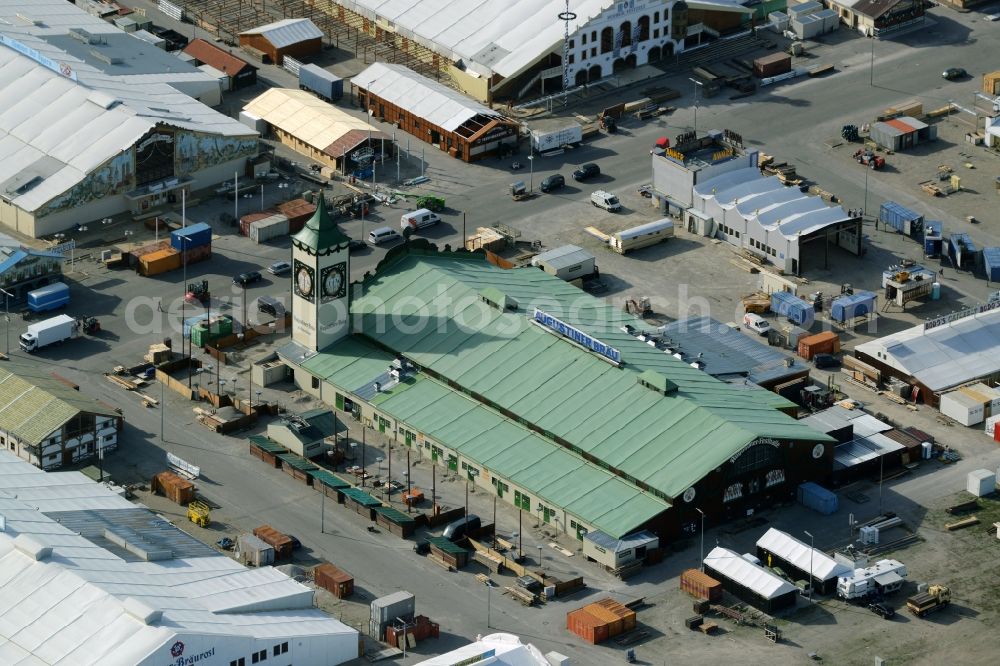 Aerial photograph München - Fairgrounds of Munich's Oktoberfest beer festival in Munich in Bavaria