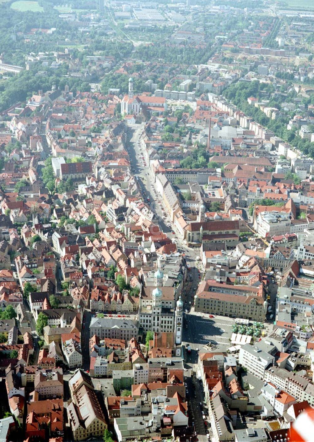 Augsburg / Bayern from the bird's eye view: Augsburg / Bayern.