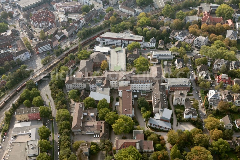 Aerial photograph Bochum - View of the hospital Augusta-Kranken-Anstalt I in Bochum in the state North Rhine-Westphalia